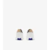 Sneakers in pelle e tessuto a quadri 