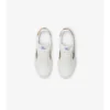 Sneakers in pelle e tessuto a quadri 