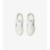 Sneakers in pelle e tessuto a quadri 