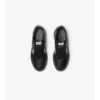 Sneakers in pelle e tessuto a quadri 