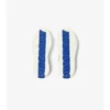 Sneakers in pelle e tessuto a quadri 