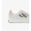 Sneakers in pelle e tessuto a quadri 