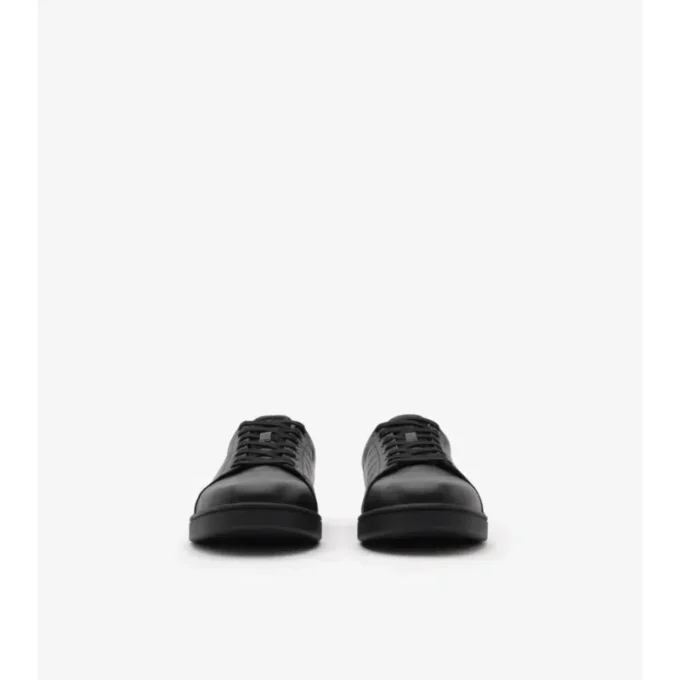 Sneakers Set in pelle goffrata a quadri 