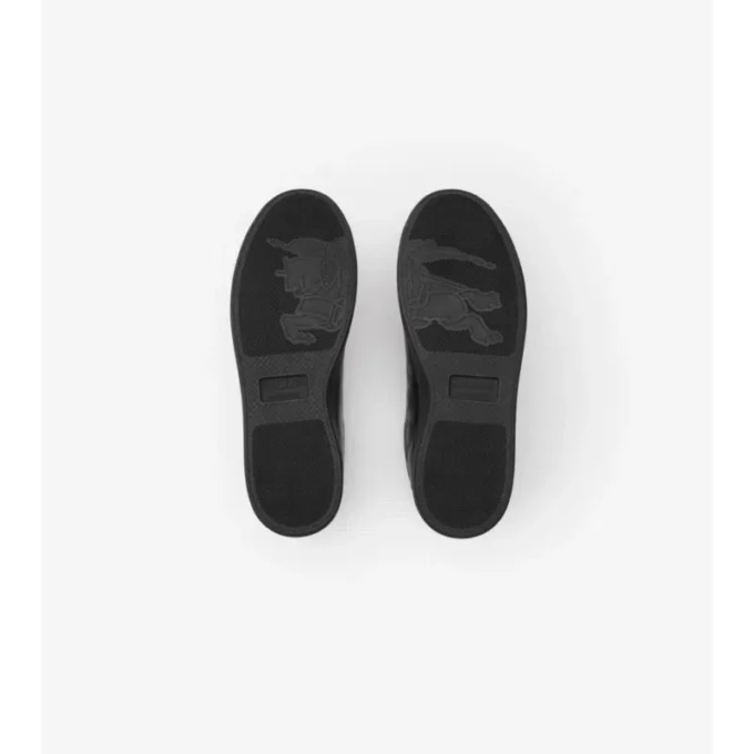 Sneakers Set in pelle goffrata a quadri 