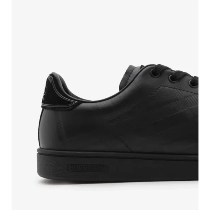 Sneakers Set in pelle goffrata a quadri 