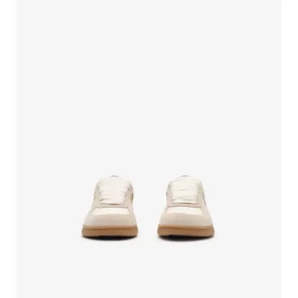 Sneakers Terrace in pelle, pelle scamosciata e motivo a quadri