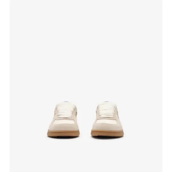 Sneakers Terrace in pelle, pelle scamosciata e motivo a quadri