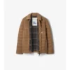 Sovracamicia imbottita in cashmere