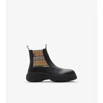 Stivali Chelsea bassi in pelle
