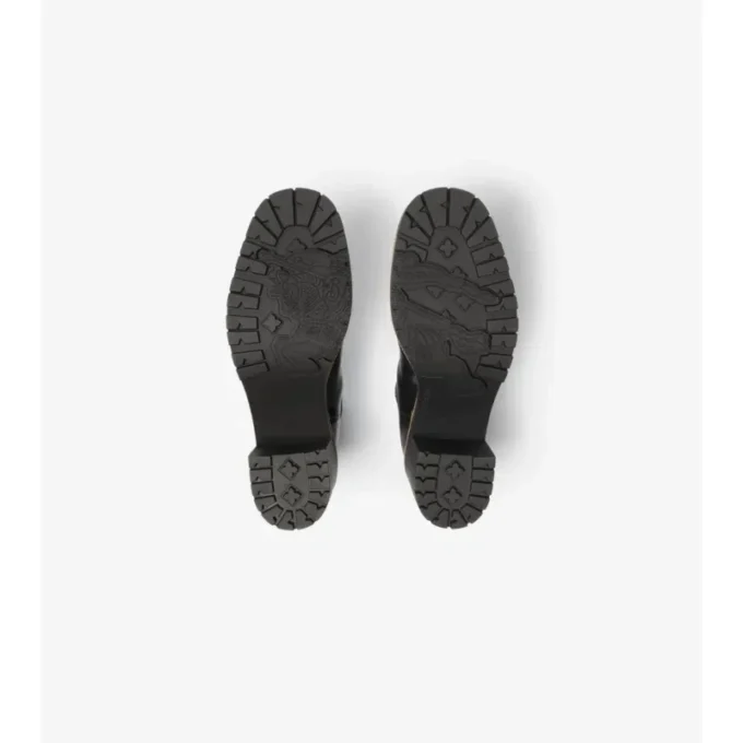 Stivali Chelsea con tacco Gravel in pelle 