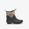 Stivali da pioggia in neoprene e gomma con motivo Vintage Check
