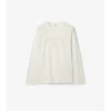 T-shirt a maniche lunghe in cotone con logo gotico