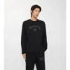 T-shirt a maniche lunghe in cotone con logo gotico