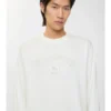 T-shirt a maniche lunghe in cotone con logo gotico