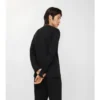 T-shirt a maniche lunghe in cotone con logo gotico