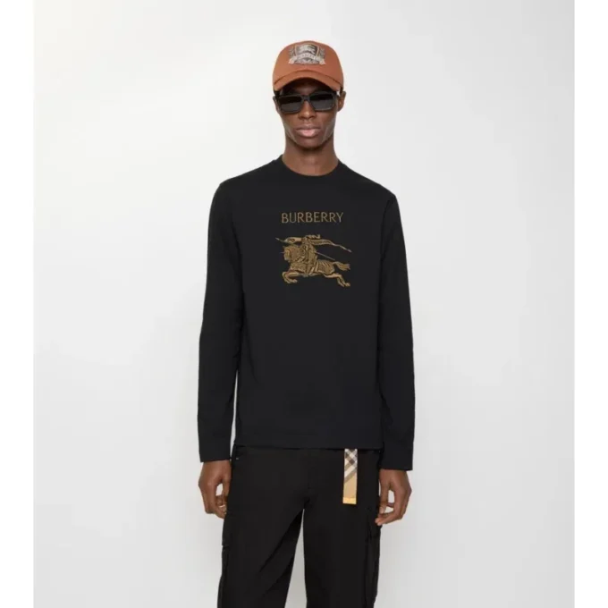 T-shirt a maniche lunghe in cotone EKD