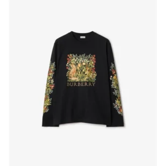 T-shirt a maniche lunghe in cotone Forest