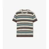 T-shirt a righe in misto lana