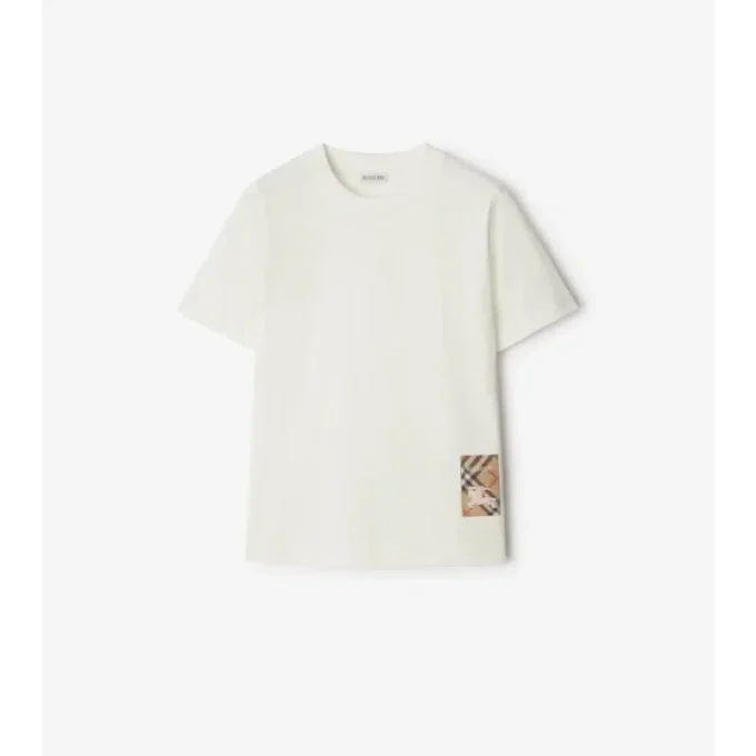 T-shirt in cotone Check Label
