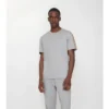 T-shirt in cotone con bordi a quadri