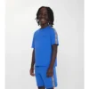 T-shirt in cotone con bordi a quadri