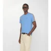 T-shirt in cotone con bordi a quadri
