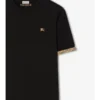 T-shirt in cotone con bordi a quadri