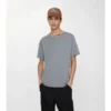 T-shirt in cotone con bordi a quadri