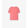 T-shirt in cotone con bordi a quadri