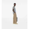 T-shirt in cotone con bordi a quadri