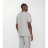 T-shirt in cotone con bordi a quadri