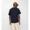 T-shirt in cotone con bordi a quadri
