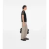 T-shirt in cotone con bordi a quadri