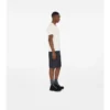 T-shirt in cotone con bordi a quadri