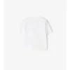 T-shirt in cotone con bordi a quadri