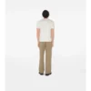T-shirt in cotone con bordi a quadri