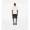 T-shirt in cotone con bordi a quadri