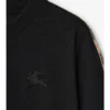 T-shirt in cotone con bordi a quadri