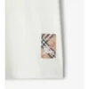T-shirt in cotone con etichetta a quadri