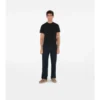 T-shirt in cotone con etichetta a quadri