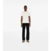 T-shirt in cotone con etichetta a quadri