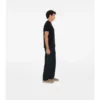 T-shirt in cotone con etichetta a quadri