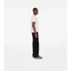 T-shirt in cotone con etichetta a quadri
