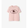 T-shirt in cotone con Knight Stamp