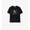 T-shirt in cotone con Knight Stamp
