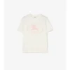 T-shirt in cotone con Knight Stamp