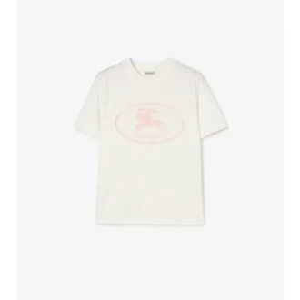 T-shirt in cotone con Knight Stamp