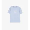 T-shirt in cotone con Knight Stamp