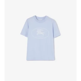 T-shirt in cotone con Knight Stamp