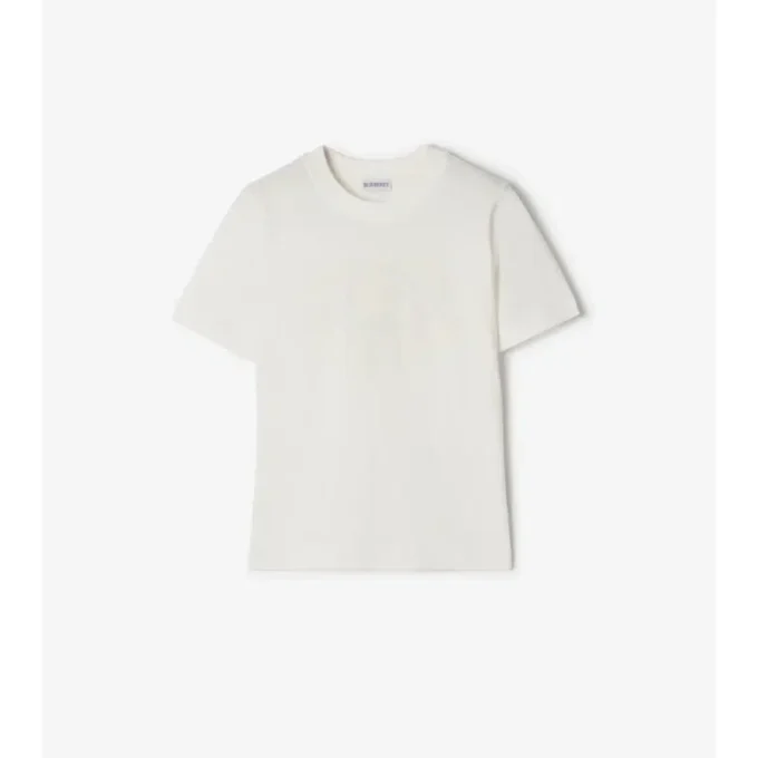 T-shirt in cotone con Knight Stamp
